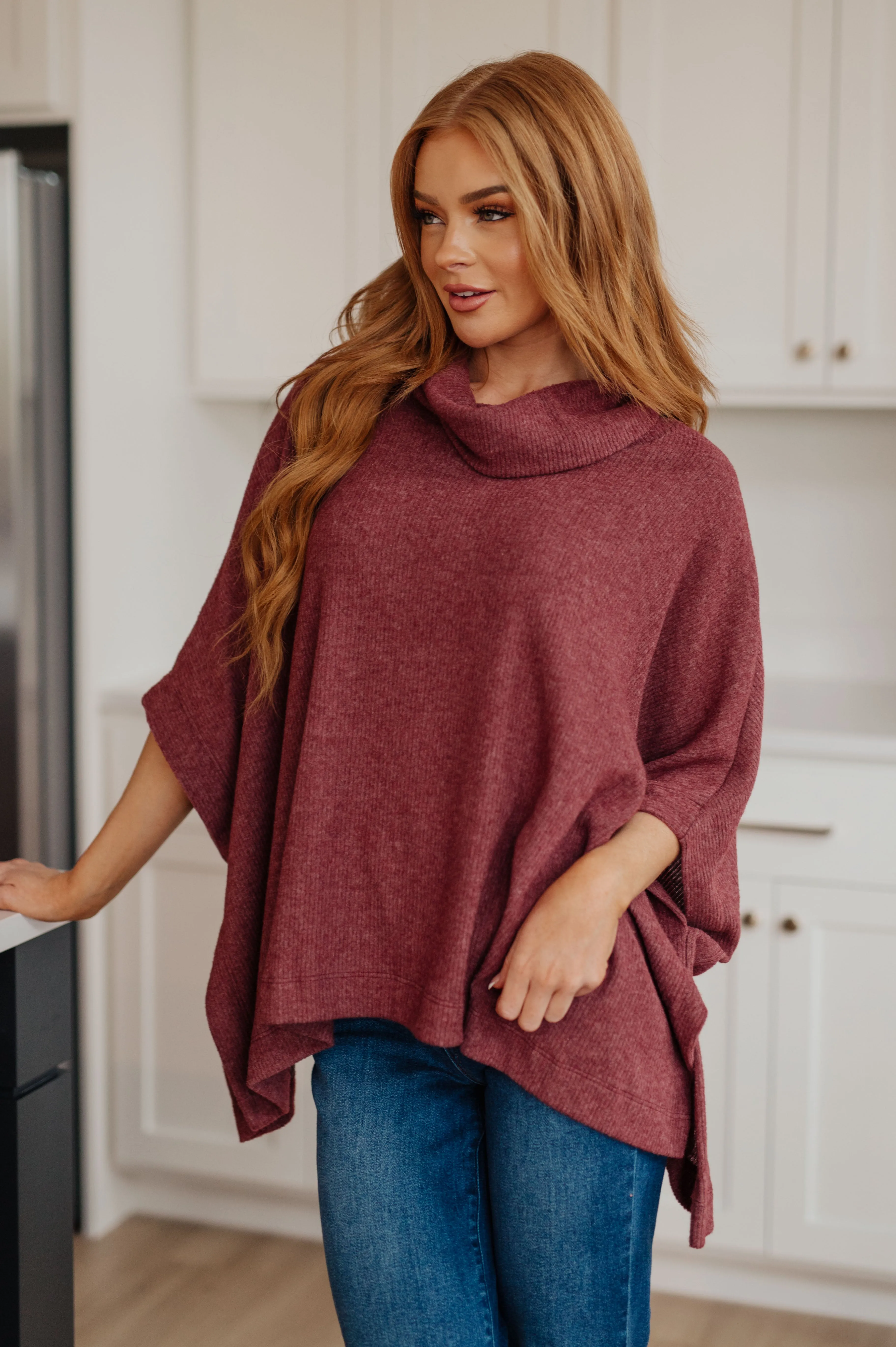 Florance Cowl Neck Poncho