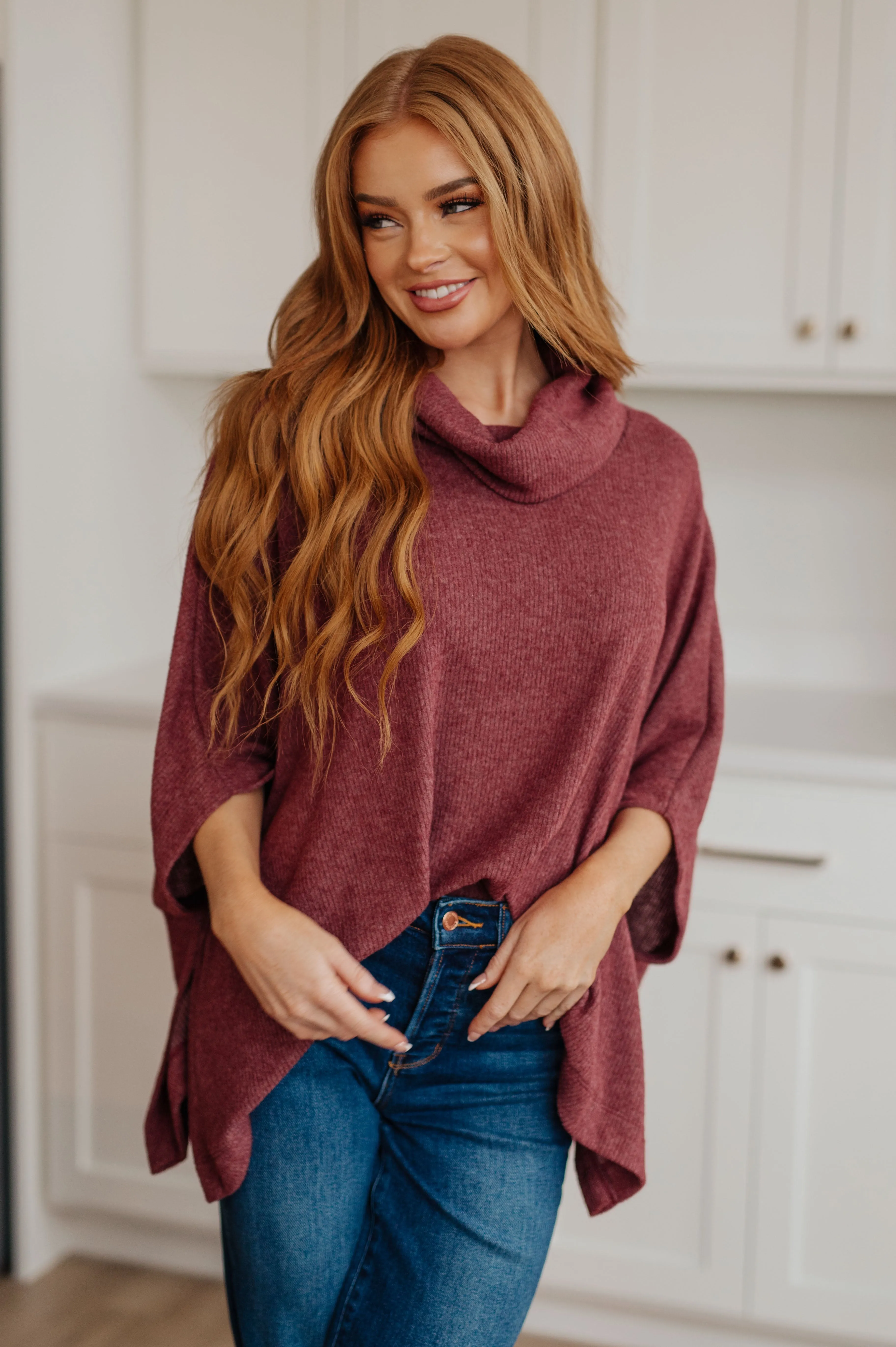 Florance Cowl Neck Poncho