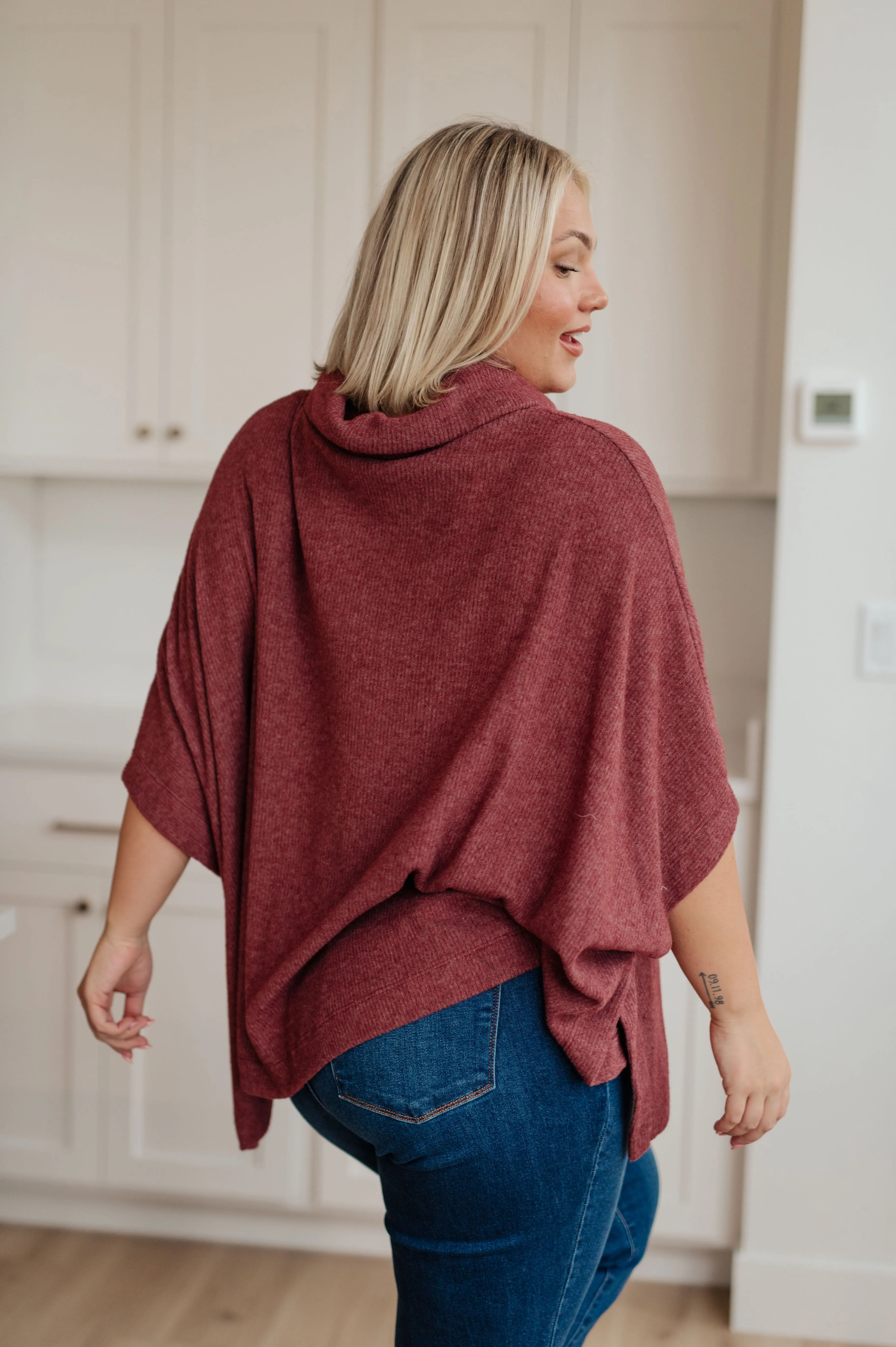 Florance Cowl Neck Poncho