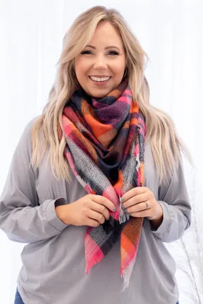 Four Seasons Scarf, Navy