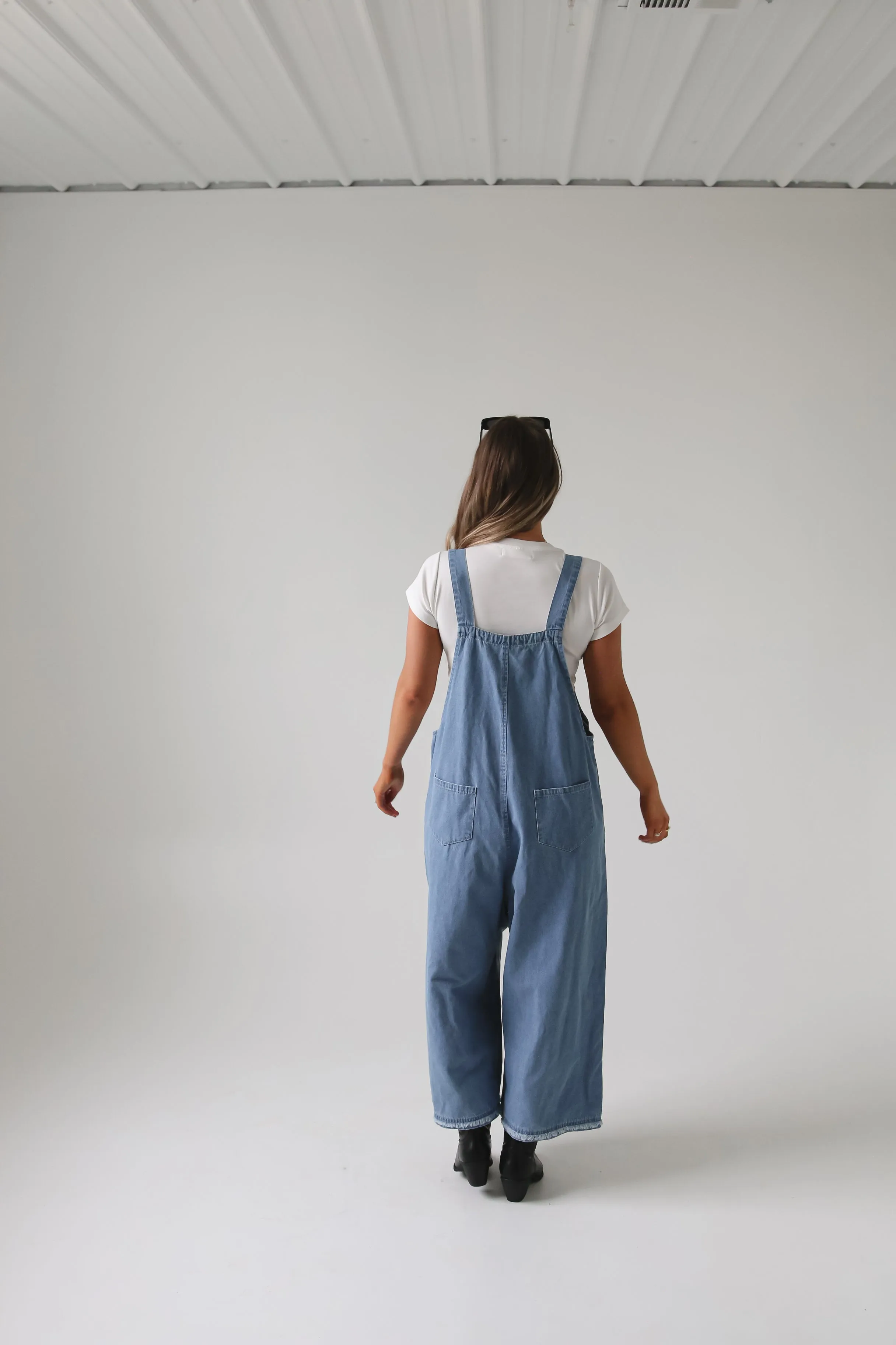 Frankie Denim Overalls - Medium Wash