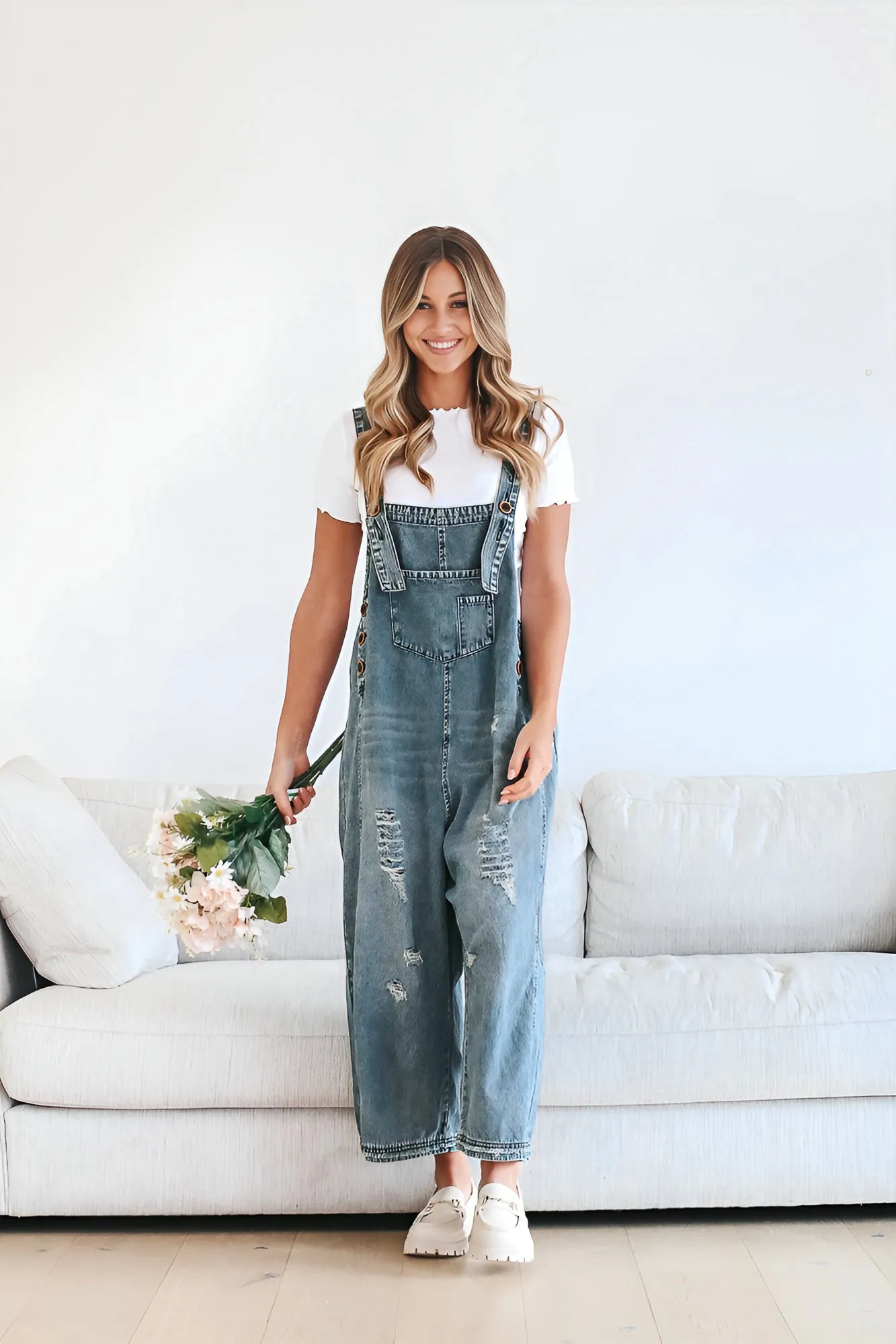 Frankie Denim Overalls