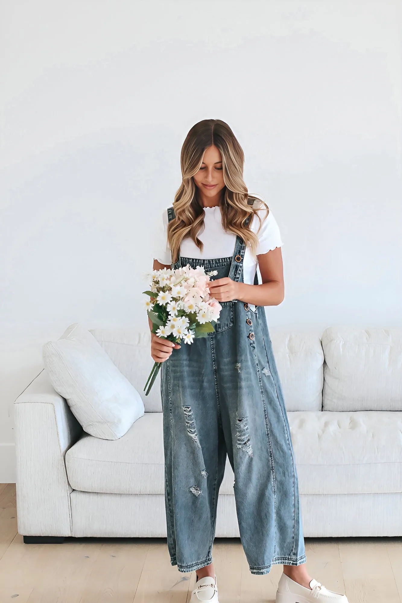 Frankie Denim Overalls