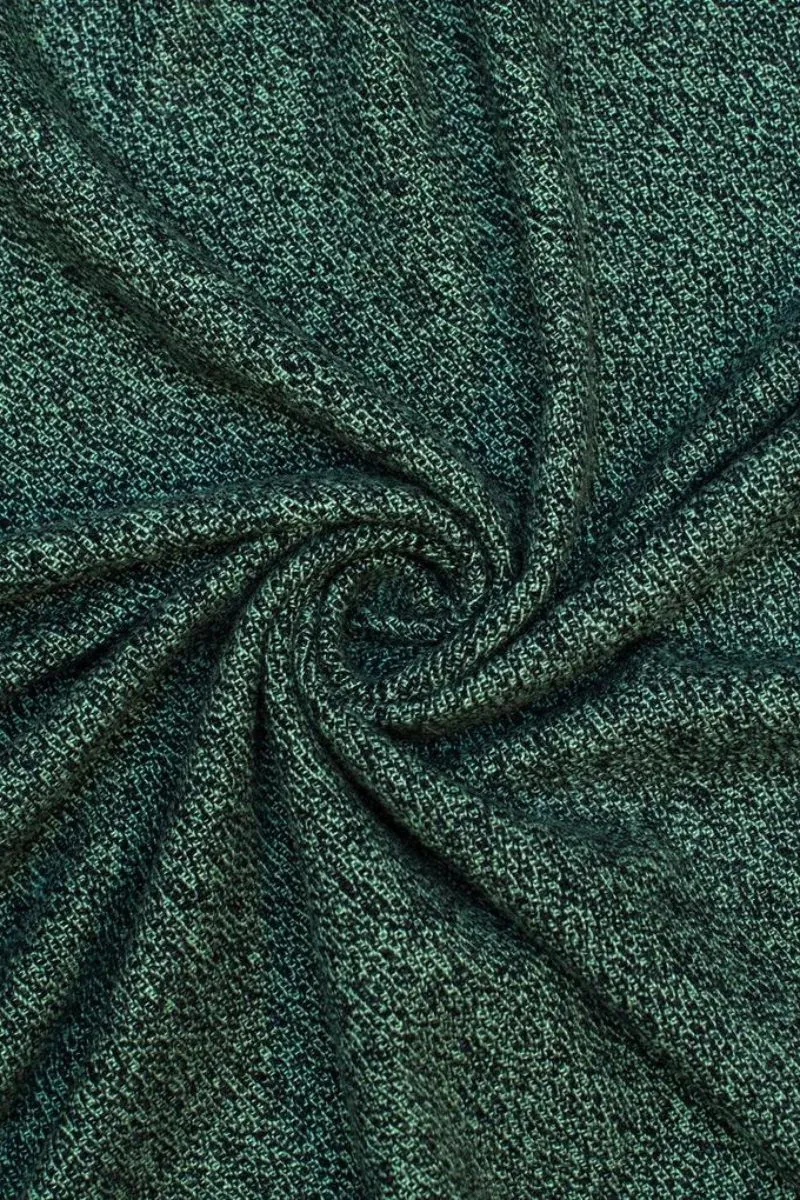 Green 100% Pure Cashmere Reversible Luxury Blanket Travel Throw