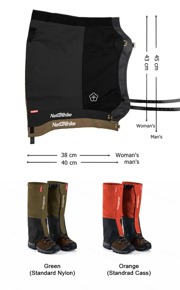 Guêtres / couvre-chaussures de randonnée 175g Naturehike – Hiking Gaiters