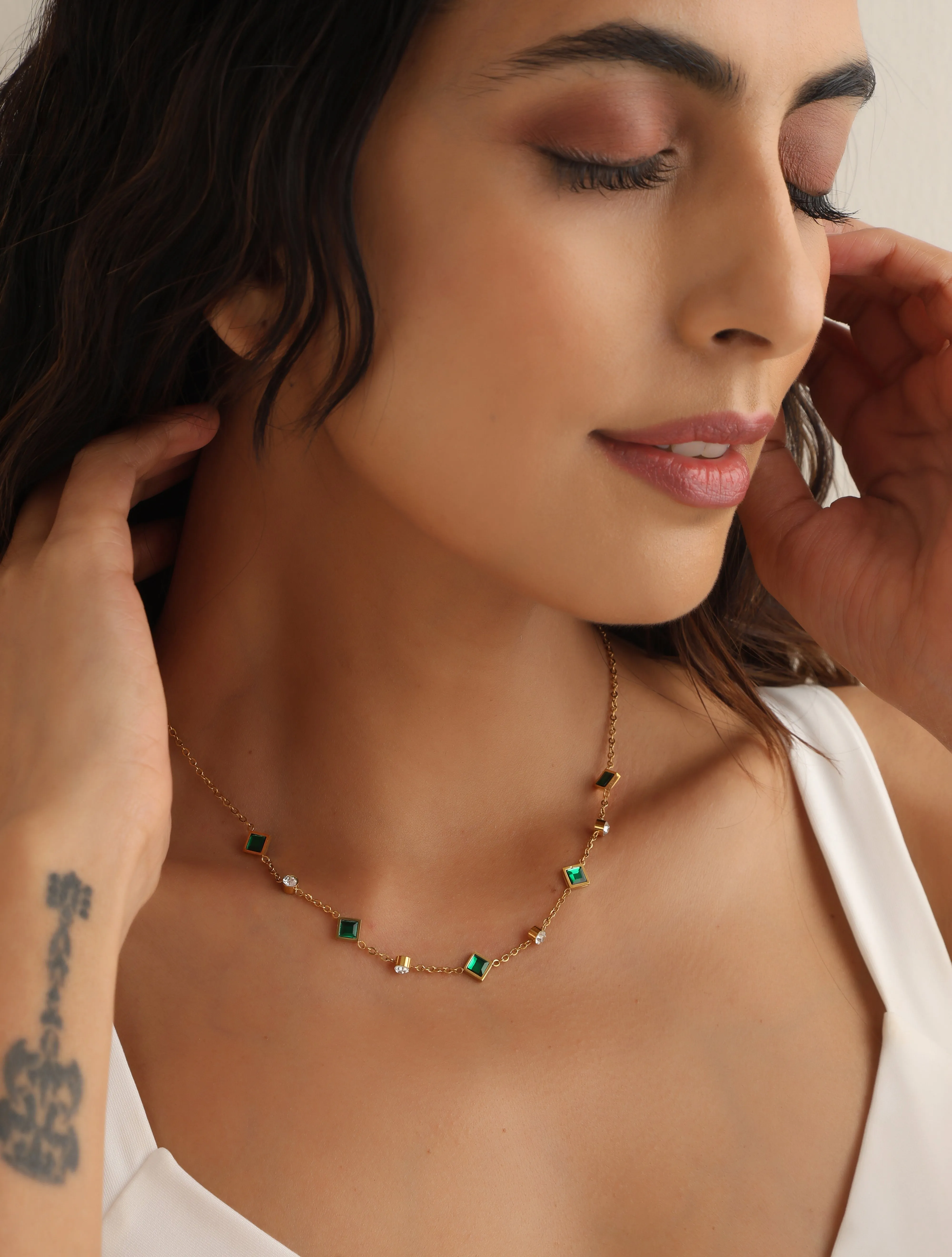 Harmony Emerald Necklace