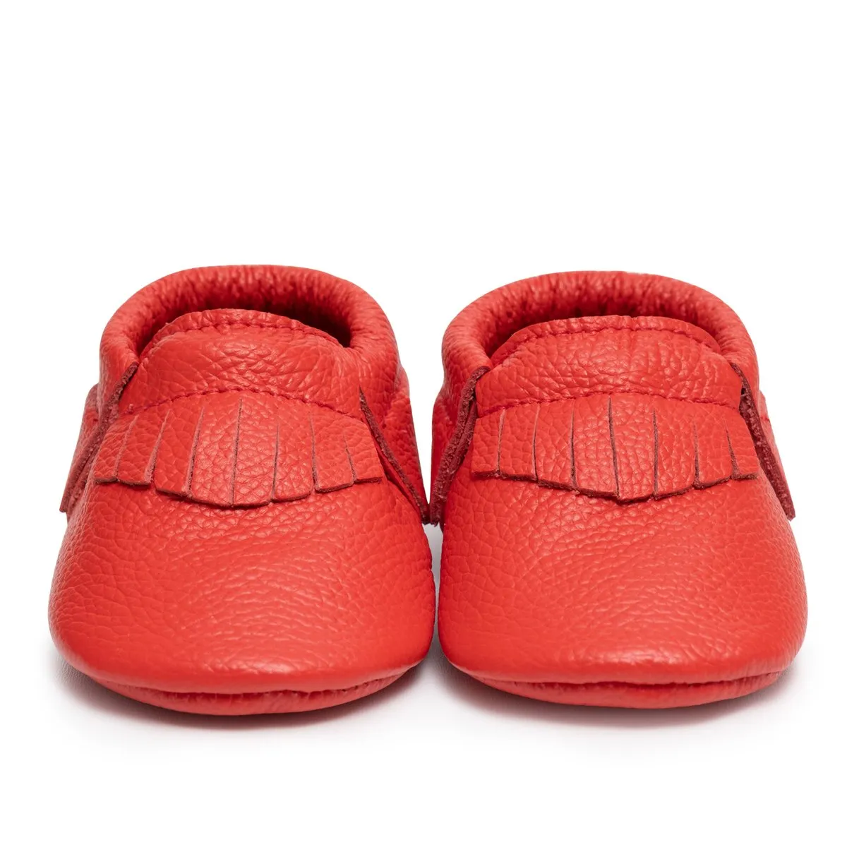 Hibiscus Leather Baby Moccasins