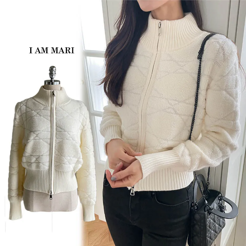 I AM MARI  |Long Sleeves Shearling Cardigans