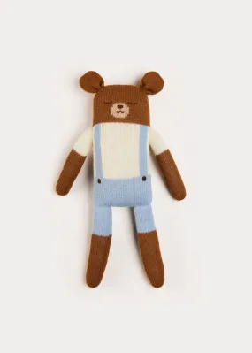 Knitted Bear Toy in Brown