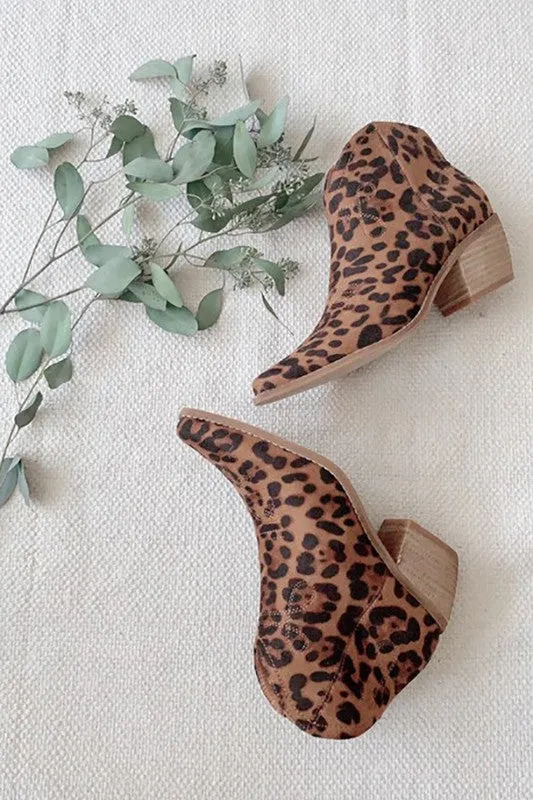 Leopard Ankle Boots