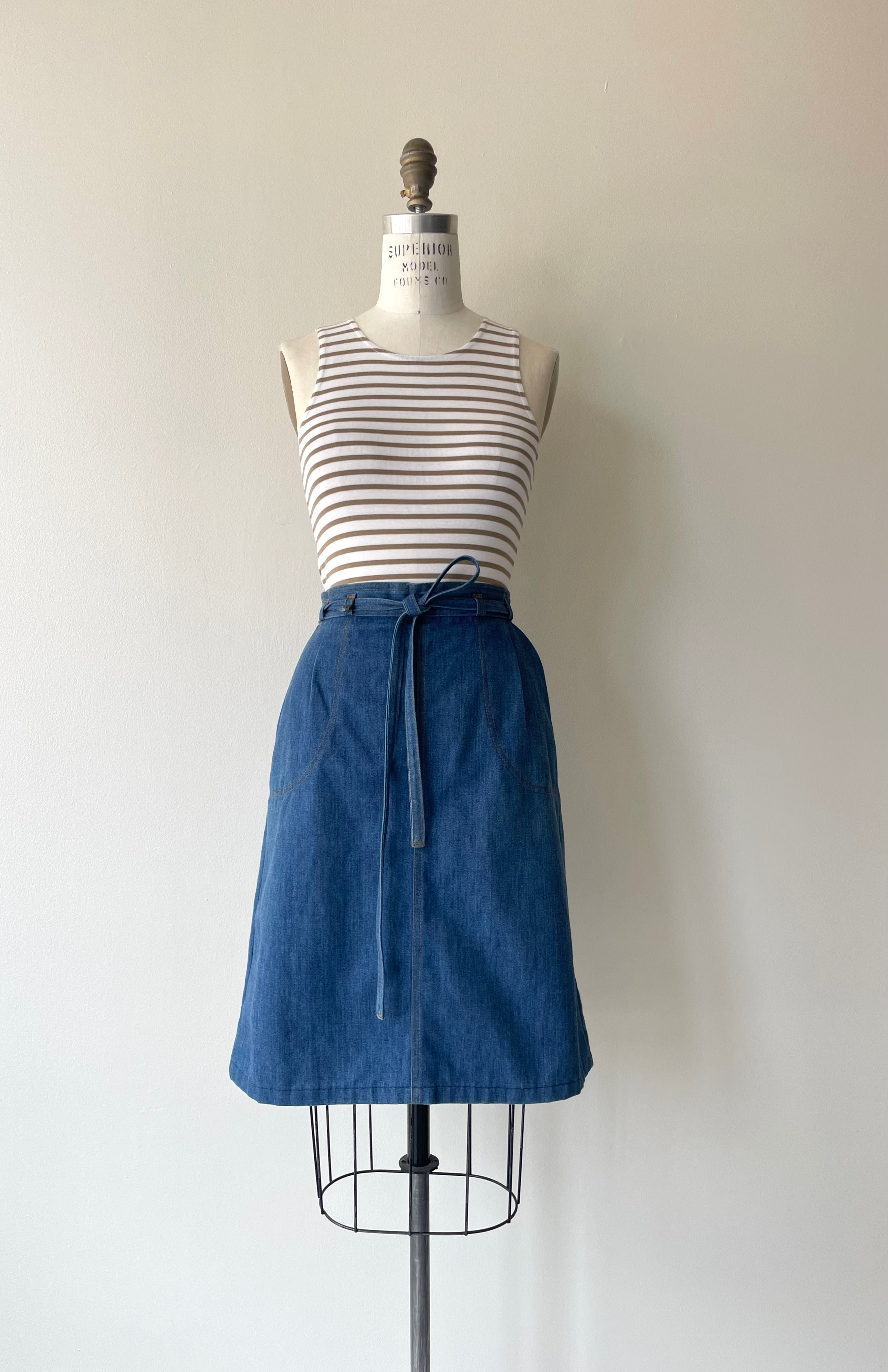 Levis Denim Wrap Skirt | 1970s