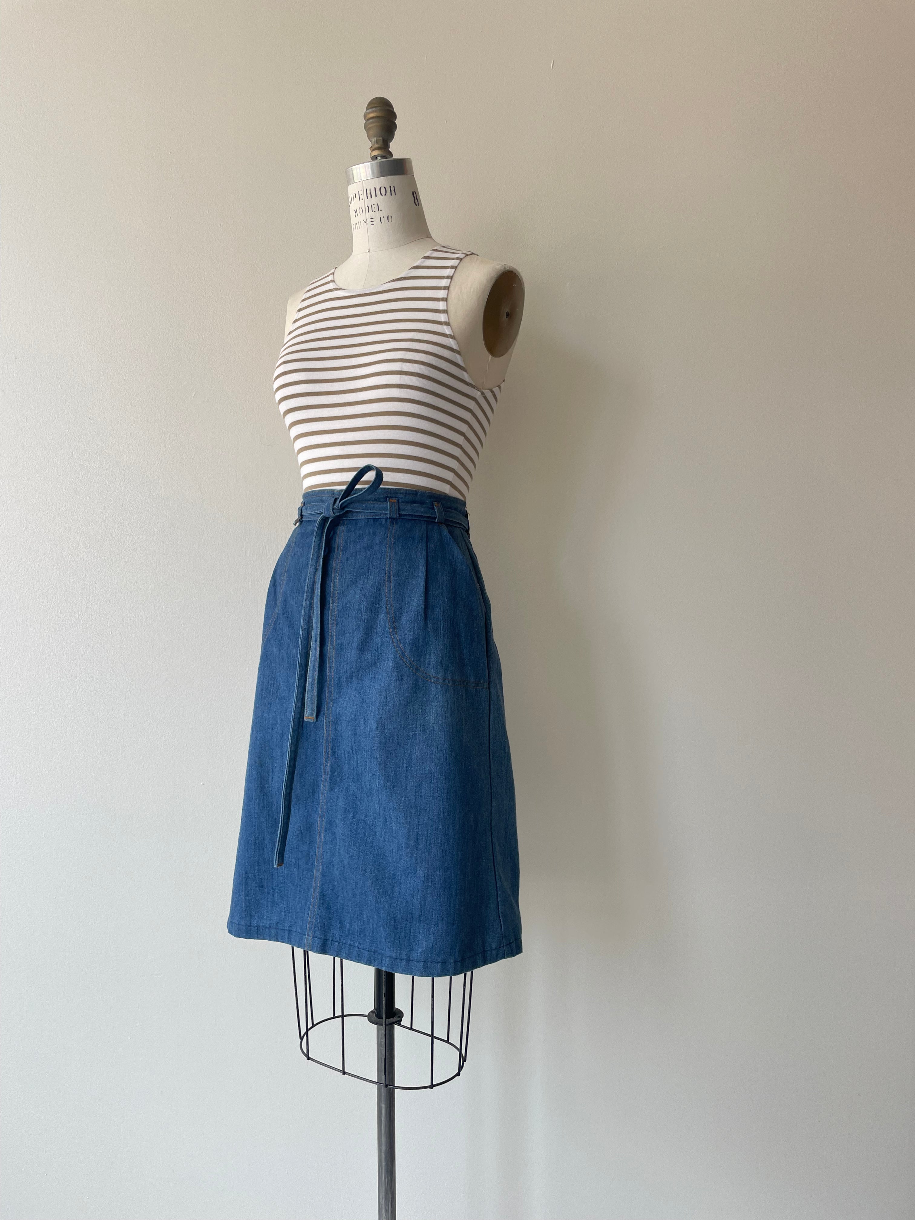 Levis Denim Wrap Skirt | 1970s