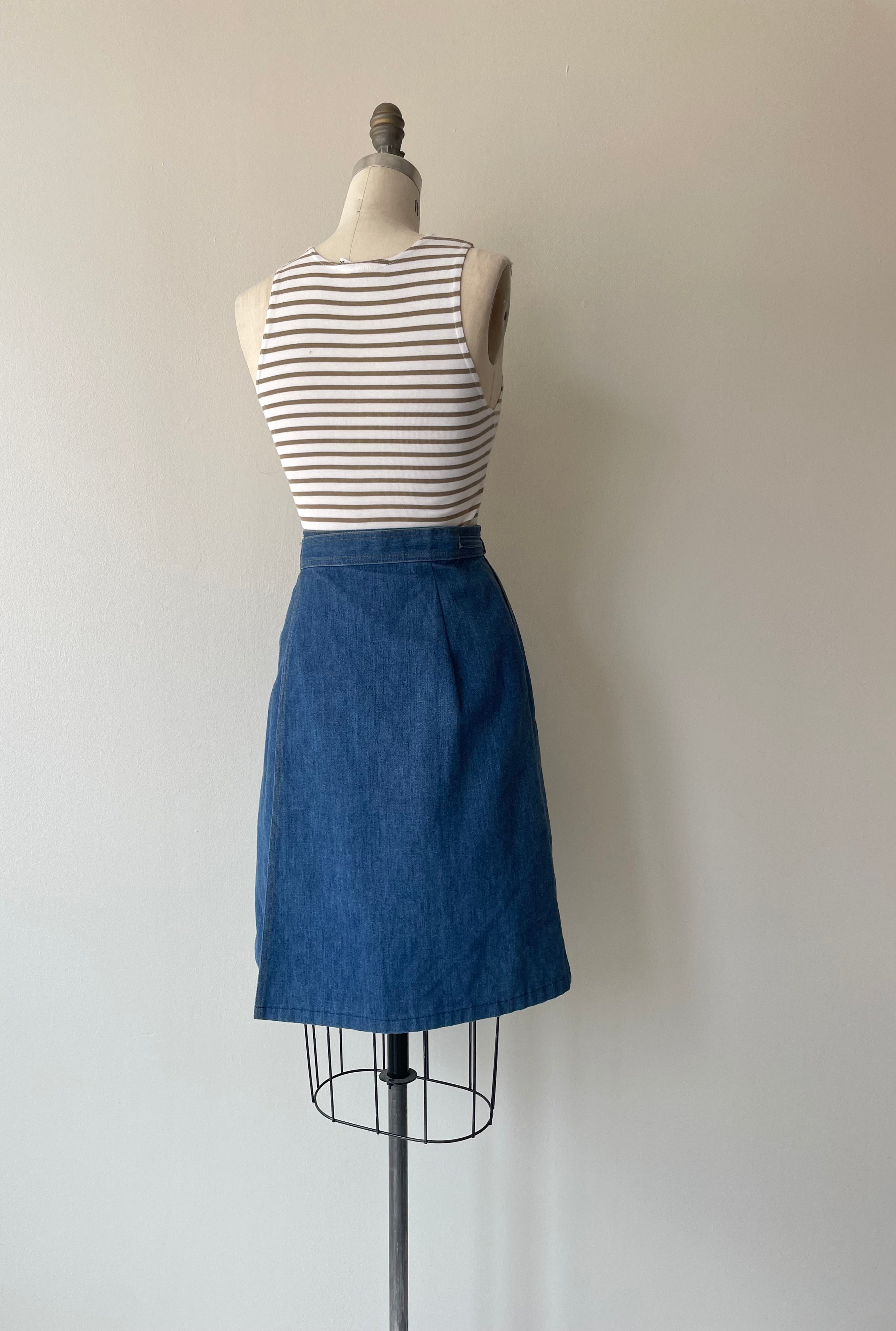 Levis Denim Wrap Skirt | 1970s