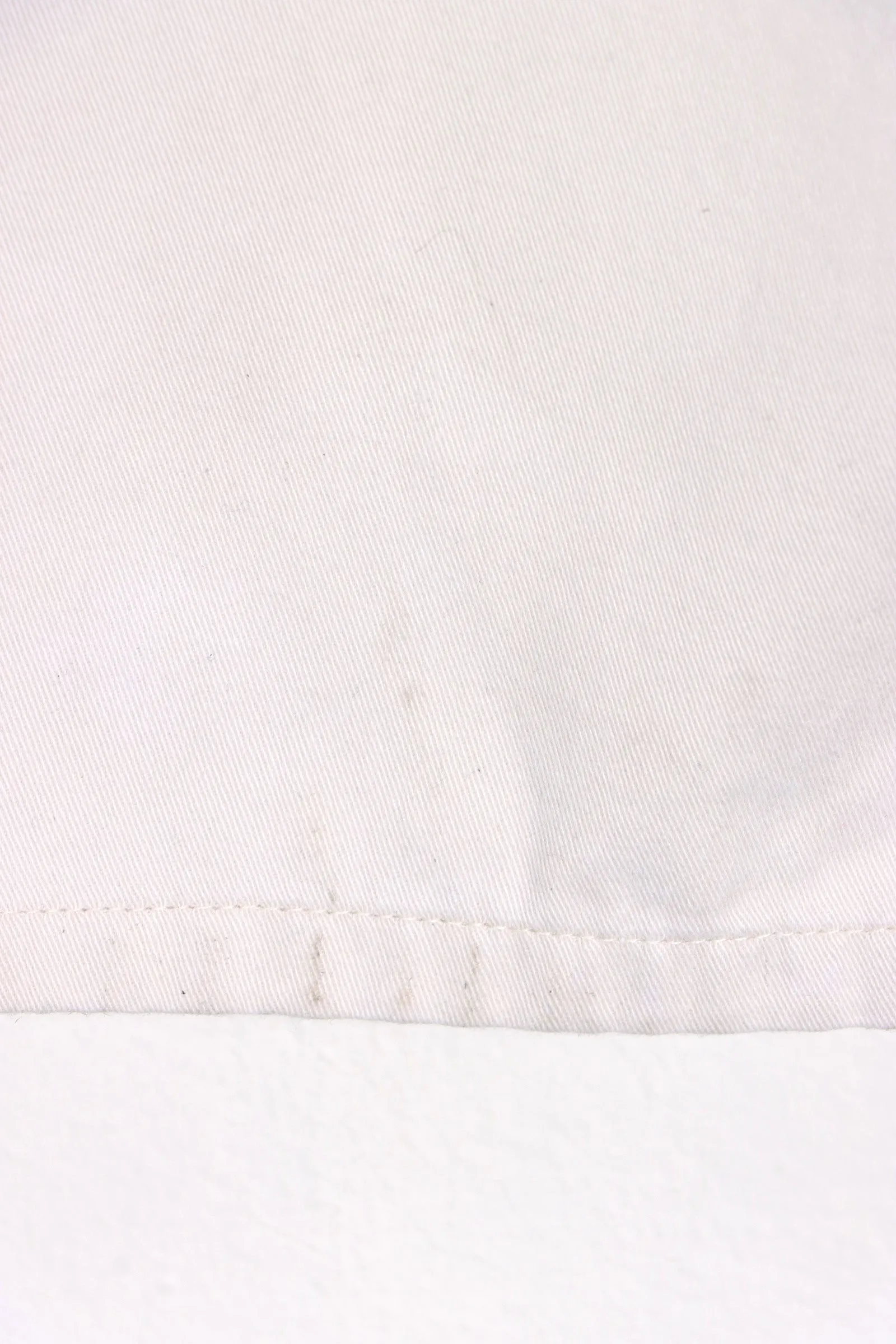 Long White Cotton Workwear Overalls (S)