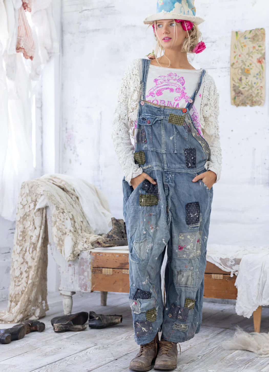 Magnolia Pearl Benjamin Wide Leg Overalls