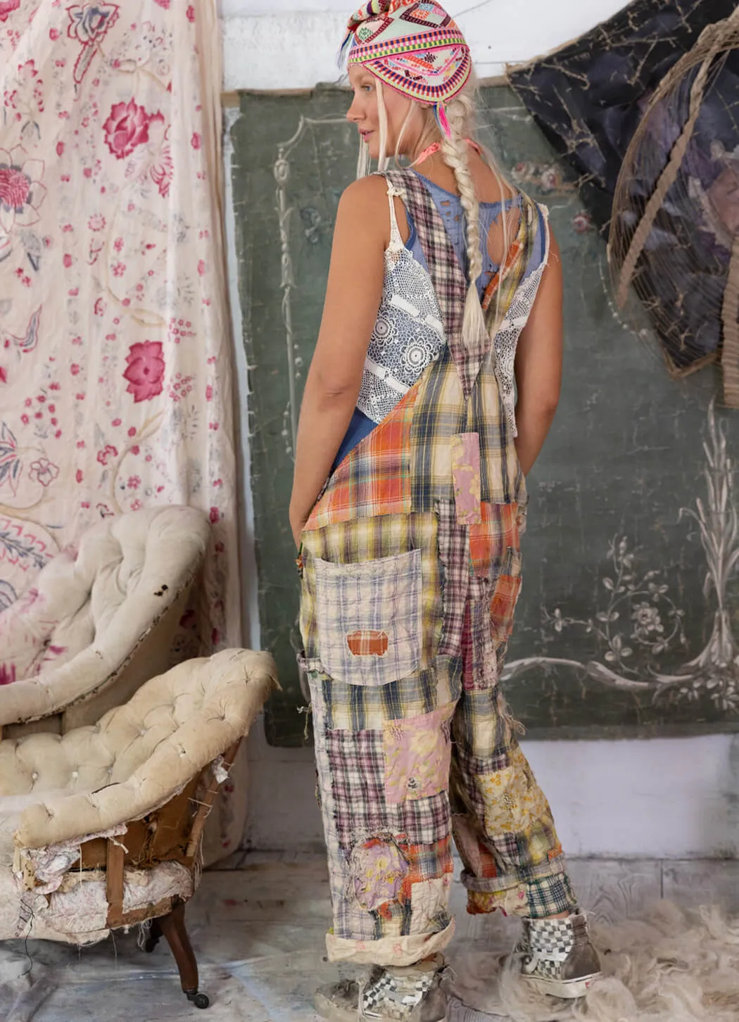 Magnolia Pearl Patchwork Love Overalls