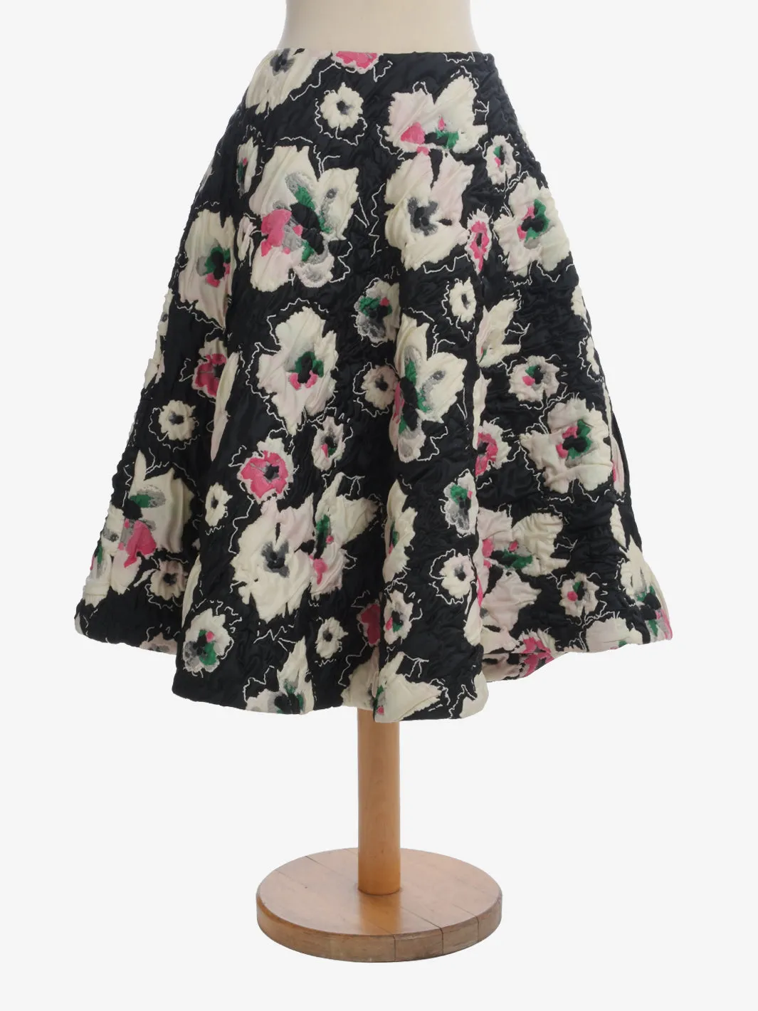 Marni Patterned Midi Quilted Skirt