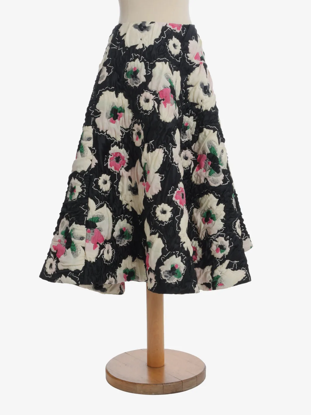 Marni Patterned Midi Quilted Skirt