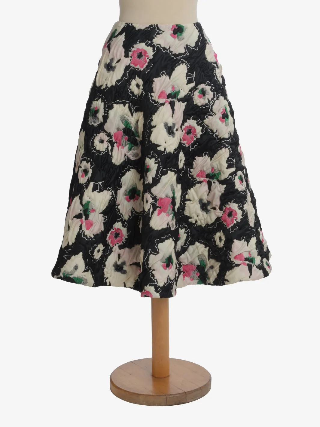 Marni Patterned Midi Quilted Skirt