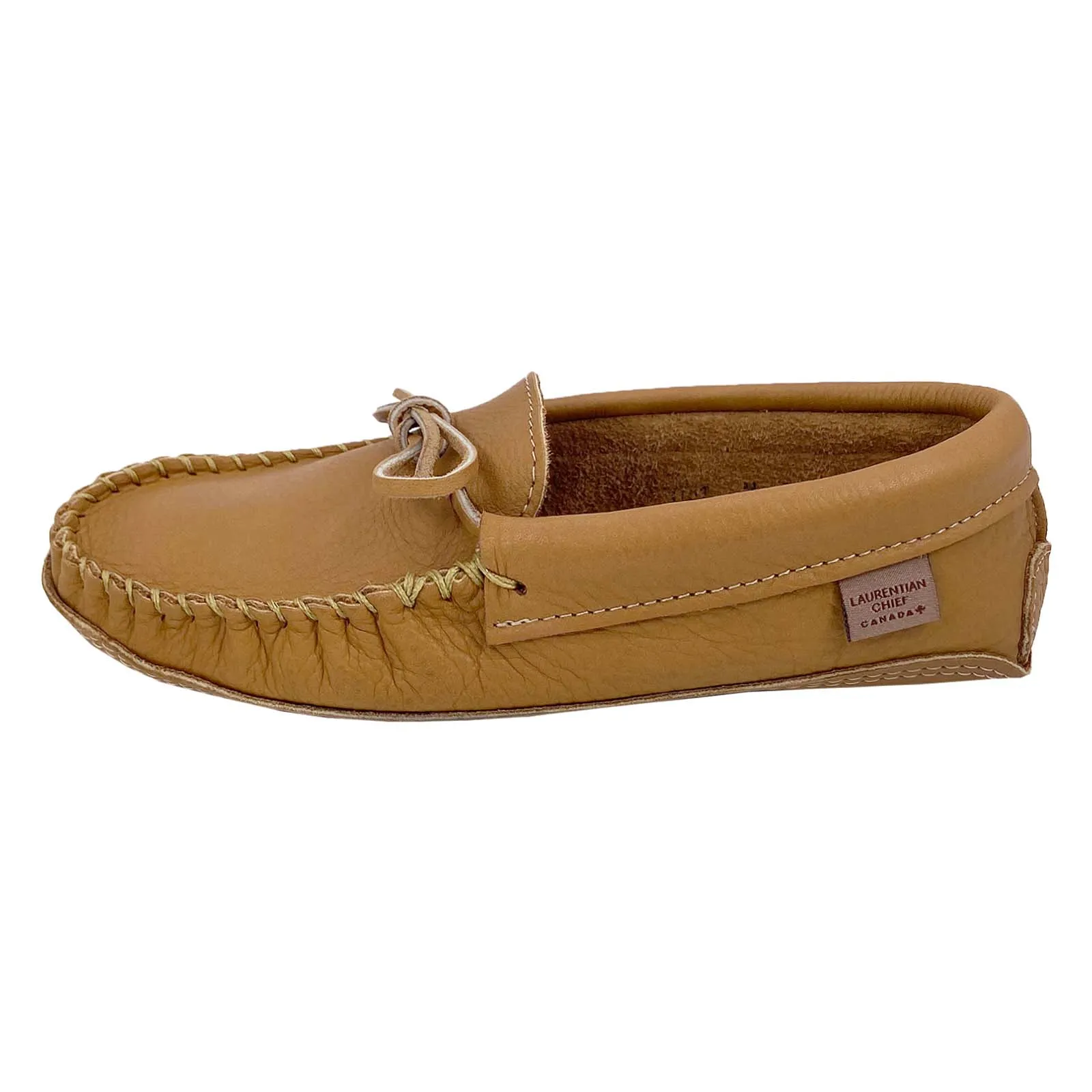 Men's Moose Hide Leather Earthing Moccasins