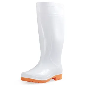 Men's Waterproof Anti-slip Knee-high Round Toe Slip-On Rain Boots