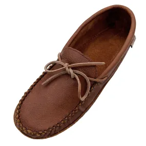 Men's Wide Leather Moccasins with Foam Insole