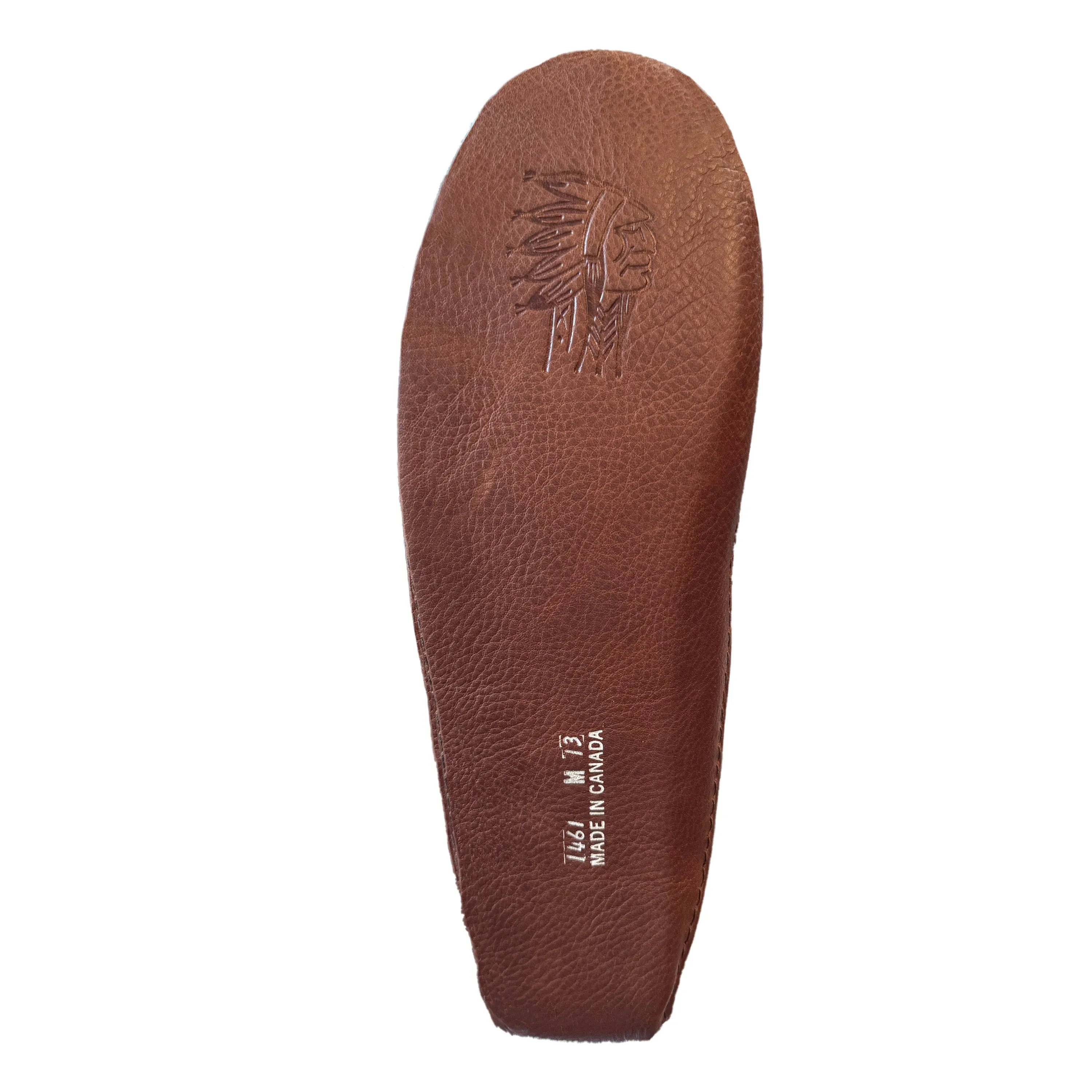 Men's Wide Leather Moccasins with Foam Insole