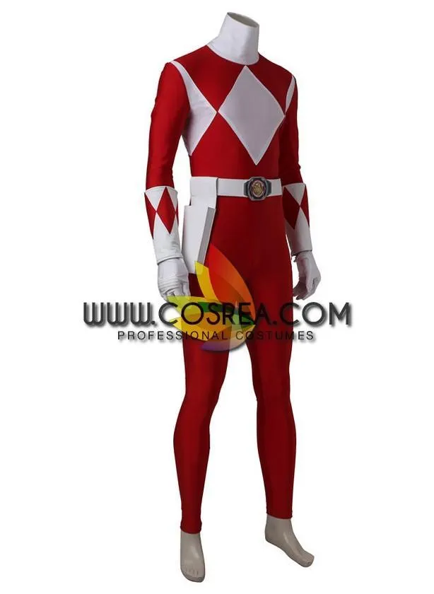 Mighty Morphin Power Rangers Red Ranger Cosplay Costume