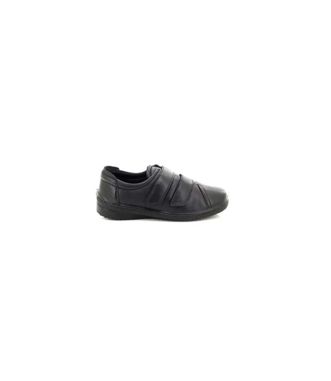 Mod Comfys Womens/Ladies 2 Bar Touch Fastening Leisure Shoes (Black) - UTDF487