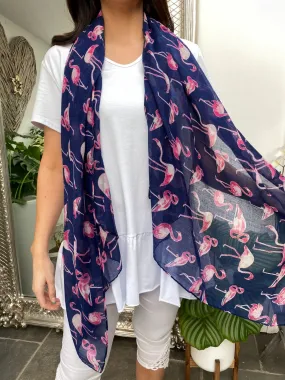 Multi Flamingo Scarf