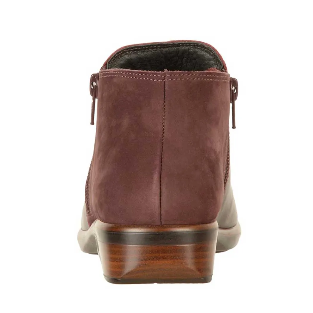 Naot Helm Bootie Bordeaux/ Violet Leather (Women's)