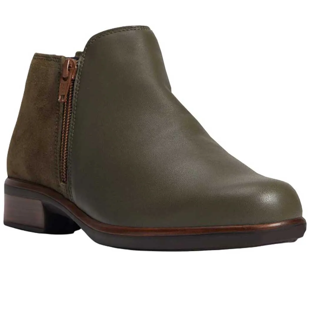 Naot Helm Bootie Green/ Olive (Women's)