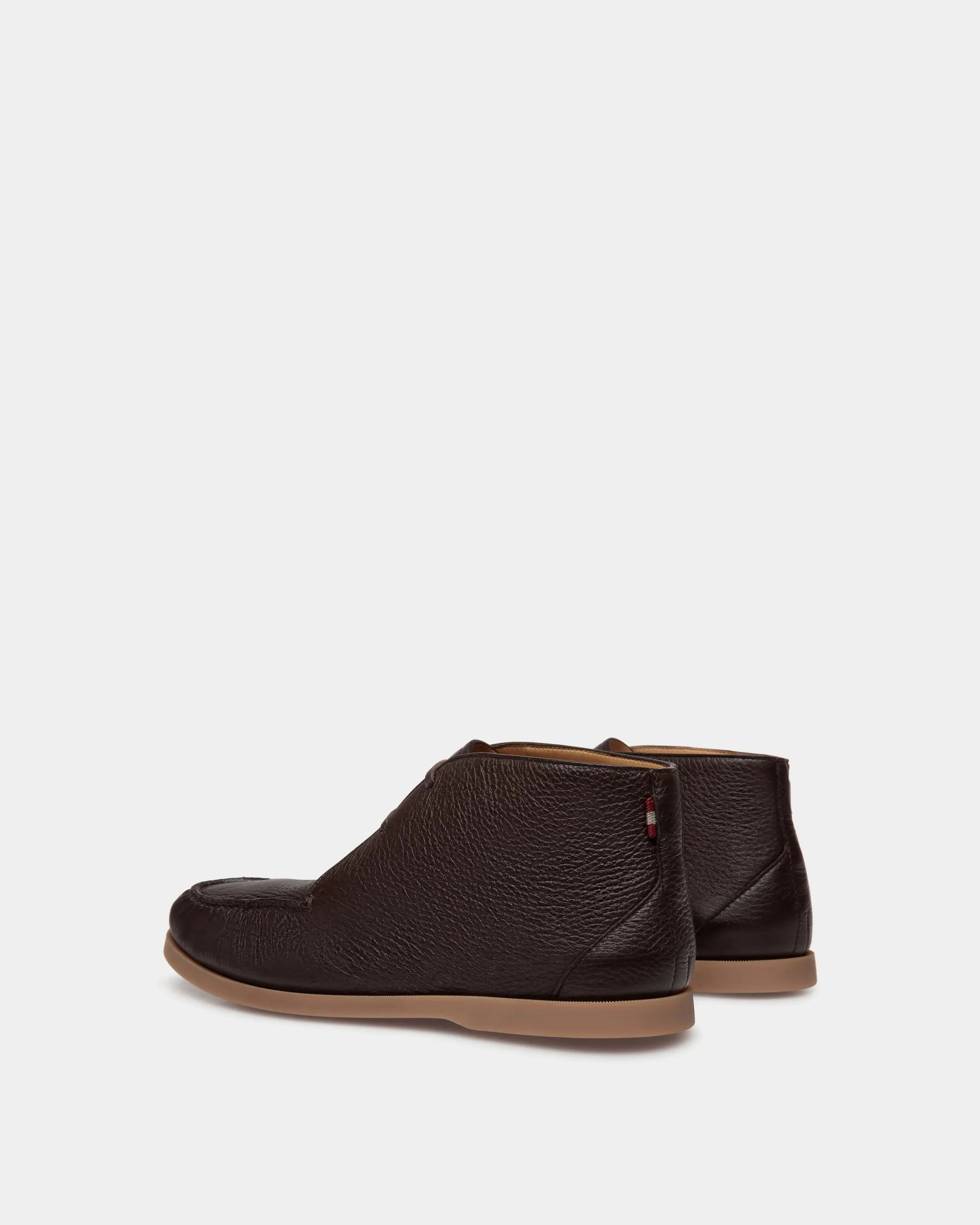 Nelson Bootie In Ebano Deer Leather 