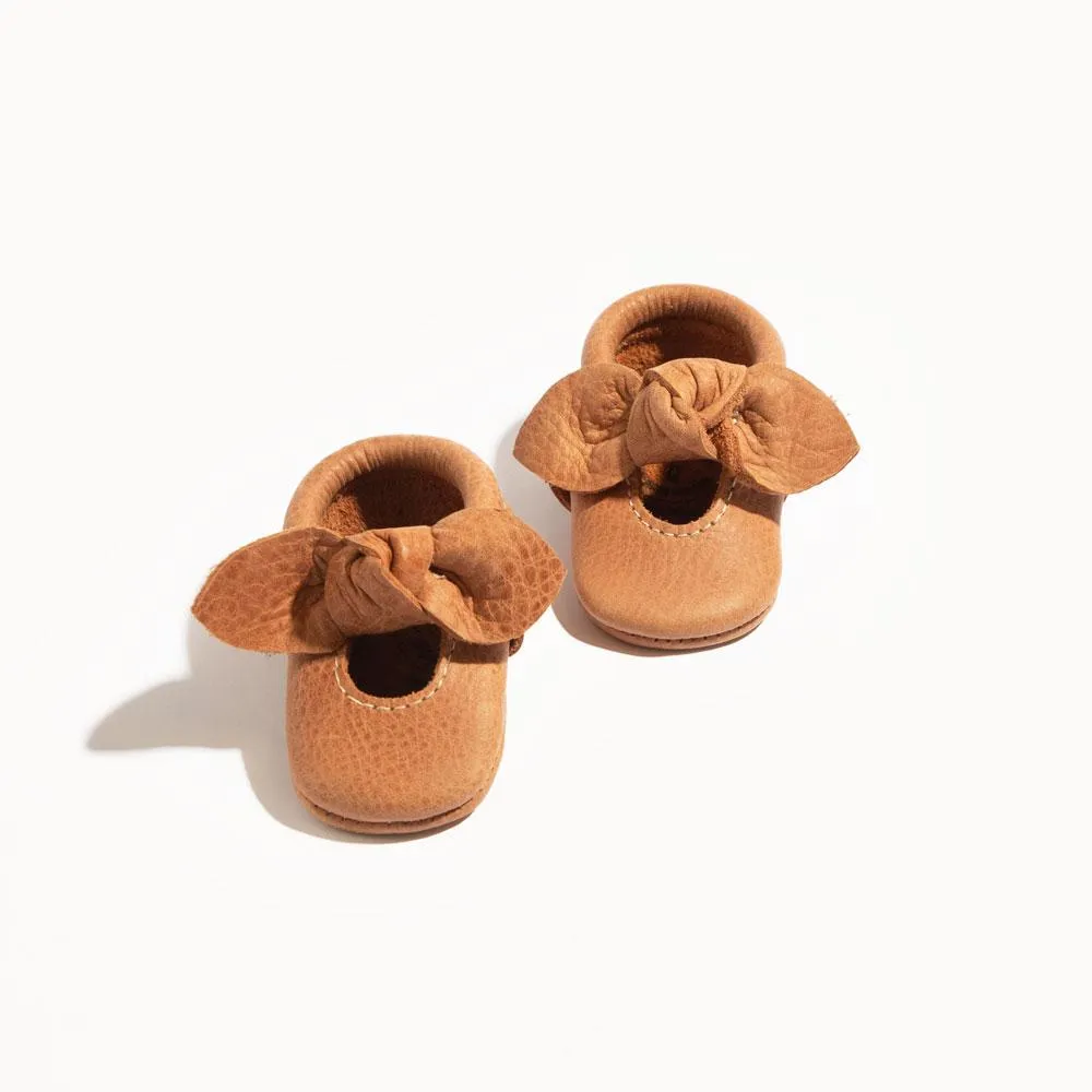 Newborn Zion Knotted Bow Baby Shoe