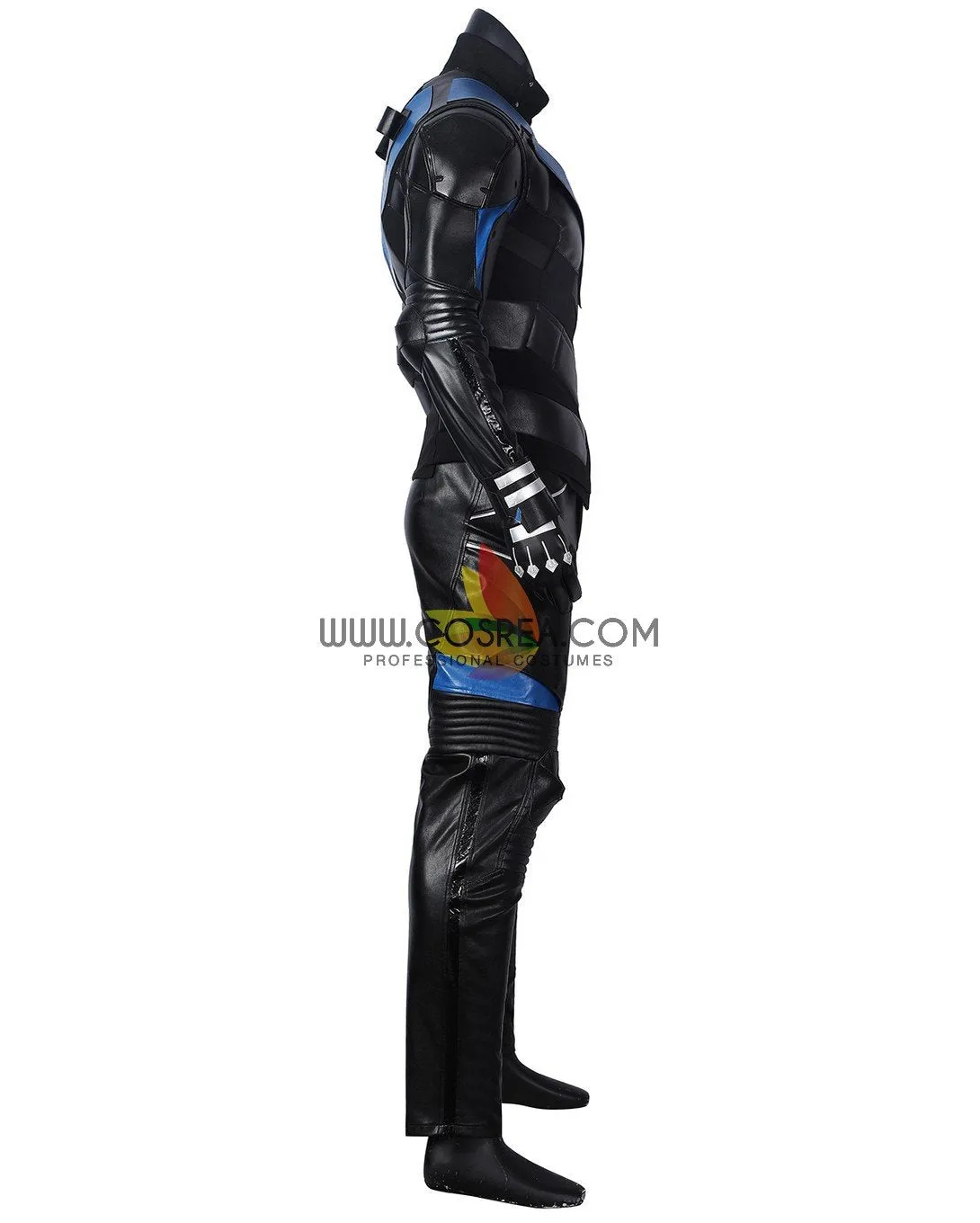 Nightwing Gotham Knights PU Leather Cosplay Costume