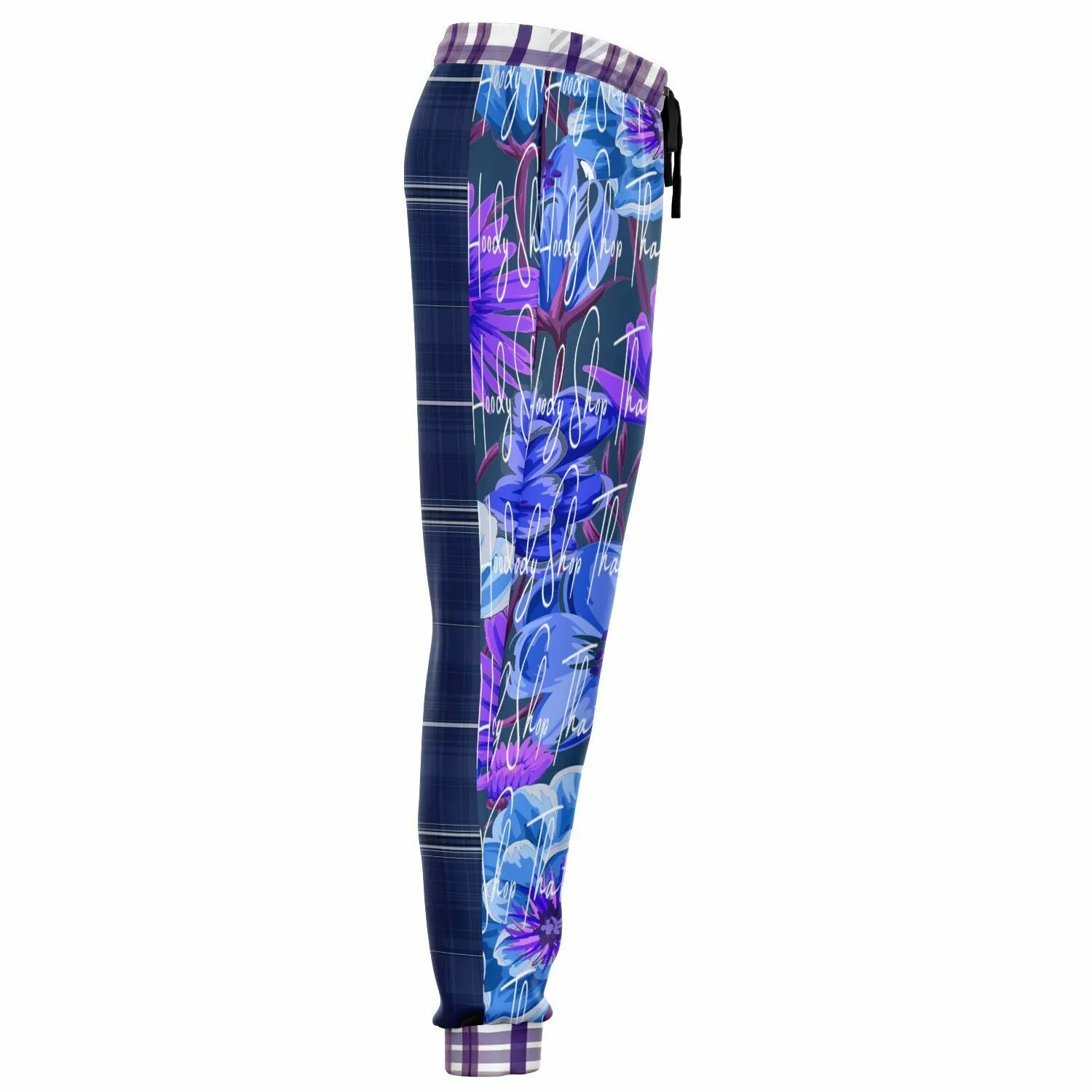 Norma Jean Purple Floral Fleece Joggers