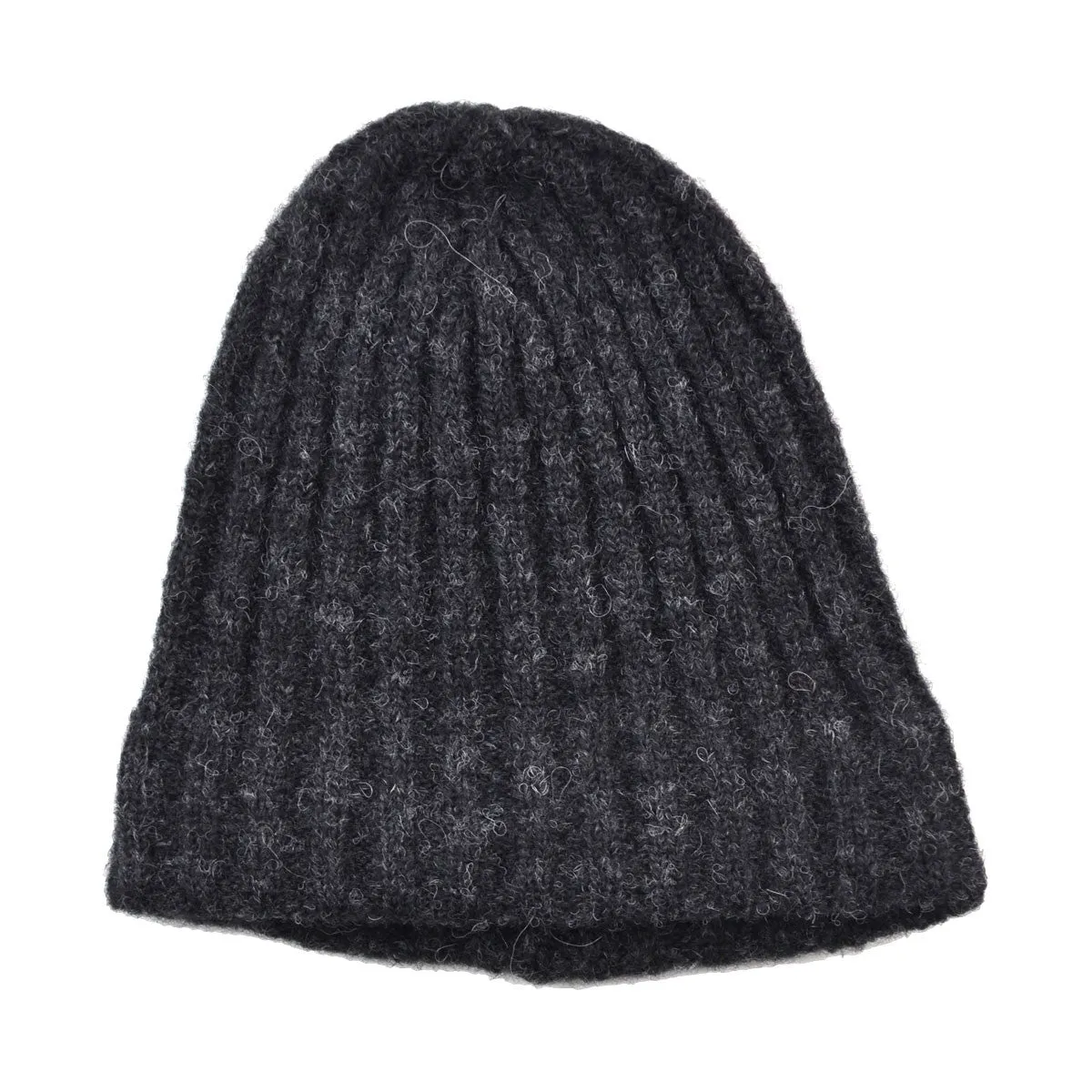 Norse Projects - Alpaca Rib Top Beanie - Charcoal Melange