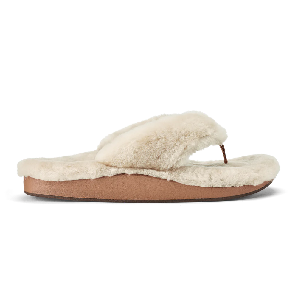 Olukai Women's Kipe'a Heu Shearling Slipper - Tapa