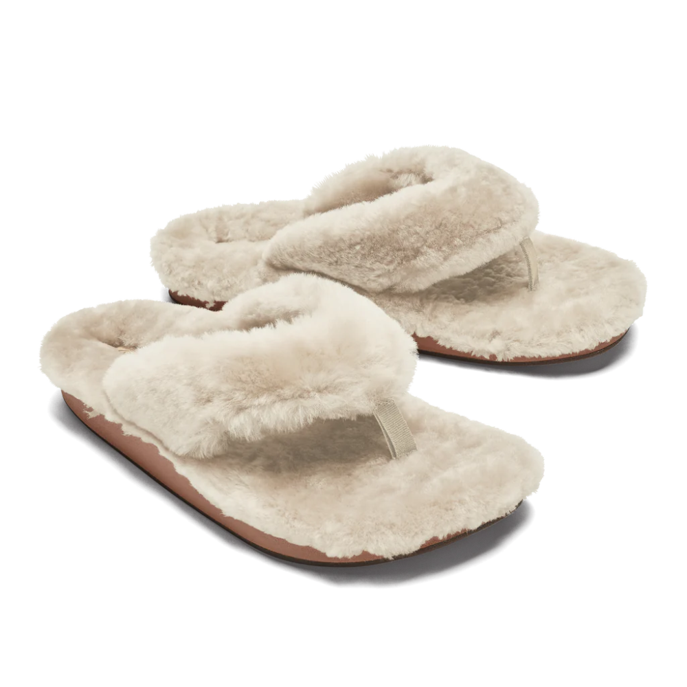 Olukai Women's Kipe'a Heu Shearling Slipper - Tapa