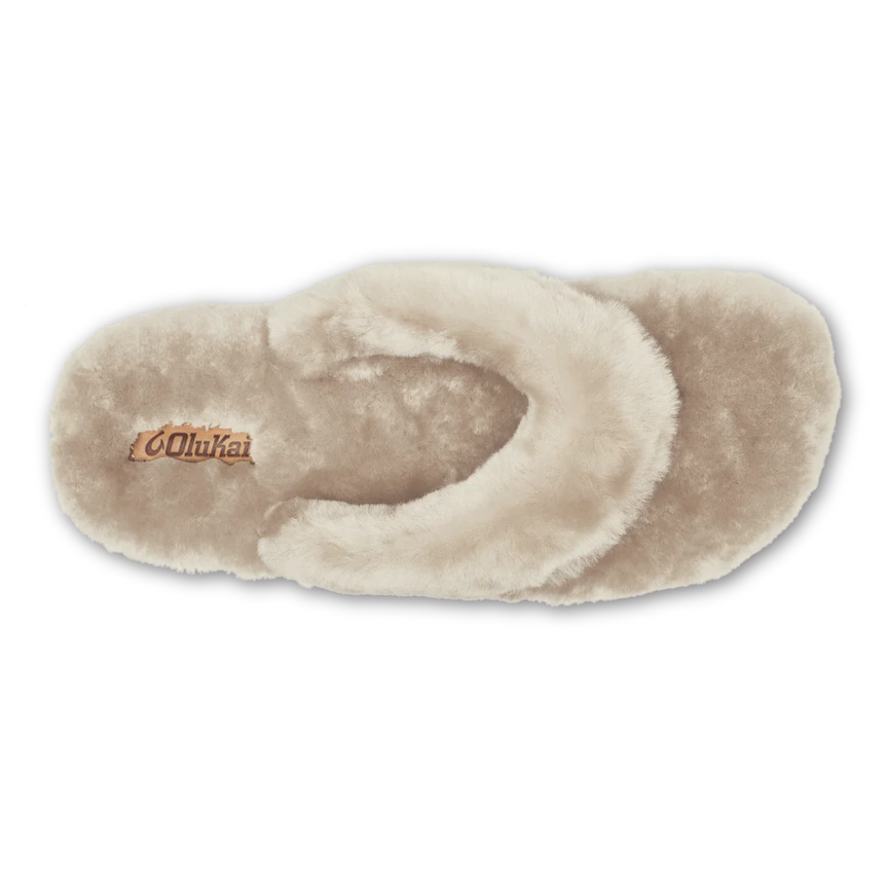 Olukai Women's Kipe'a Heu Shearling Slipper - Tapa