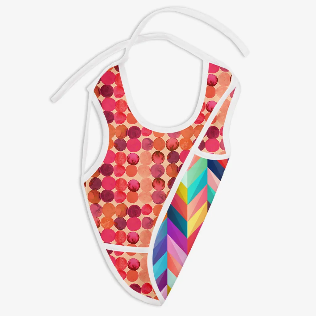 Pack of 2 Waterproof Cloth Bib (Shruberry -  Love Earth + Color pop - L'il crush)