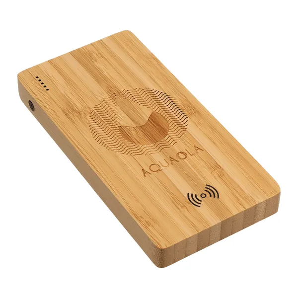 Plank 5000 mAh Bamboo Wireless Power Bank