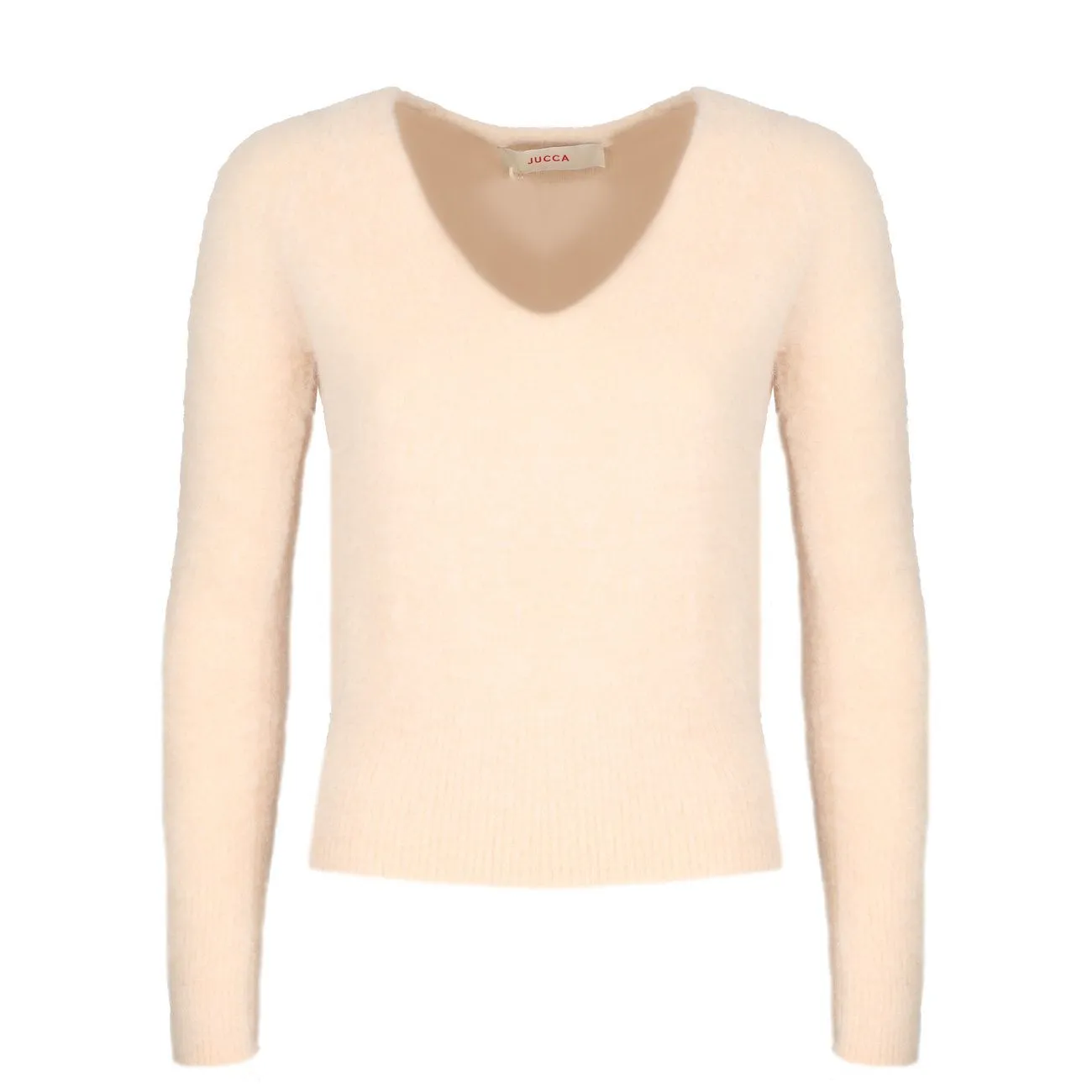 PULL CON SCOLLO A V IN ALPACA Donna Torrone