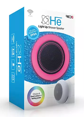 Red 5 H.e Wireless Bluetooth Light Up Shower Speaker | Kaleidoscope