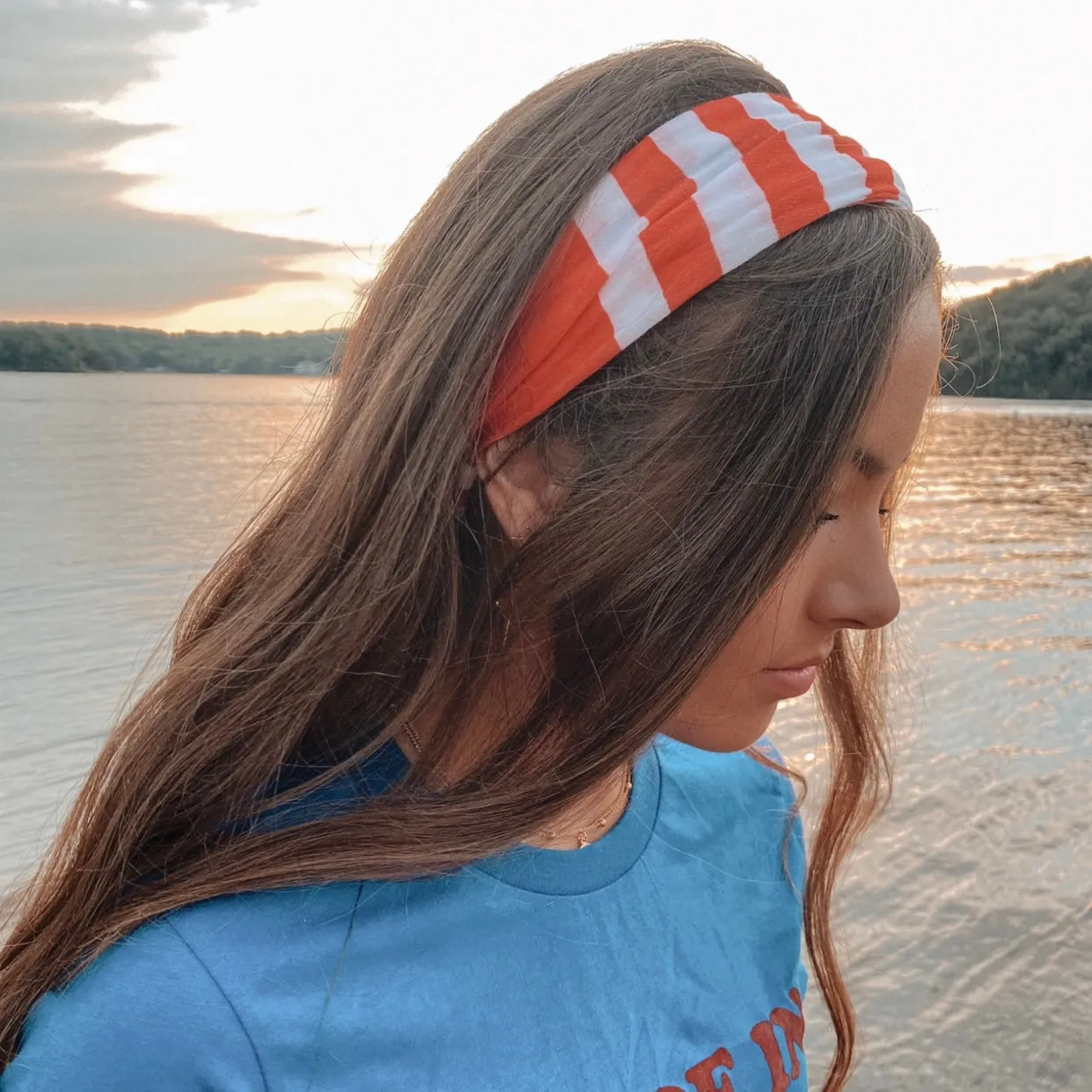 Red White & Blue Flag Stretchy Headwrap