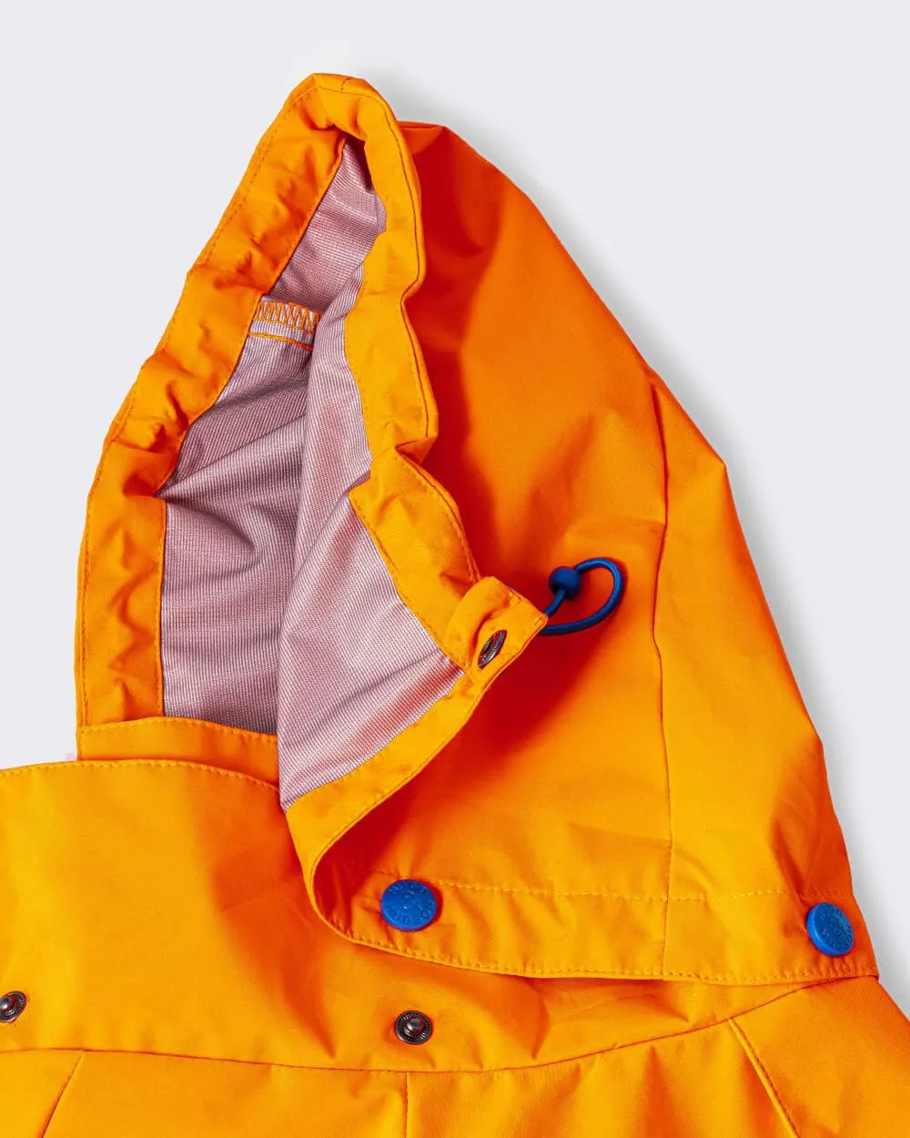 Reflective Hooded Dog Overalls - Neon Orange