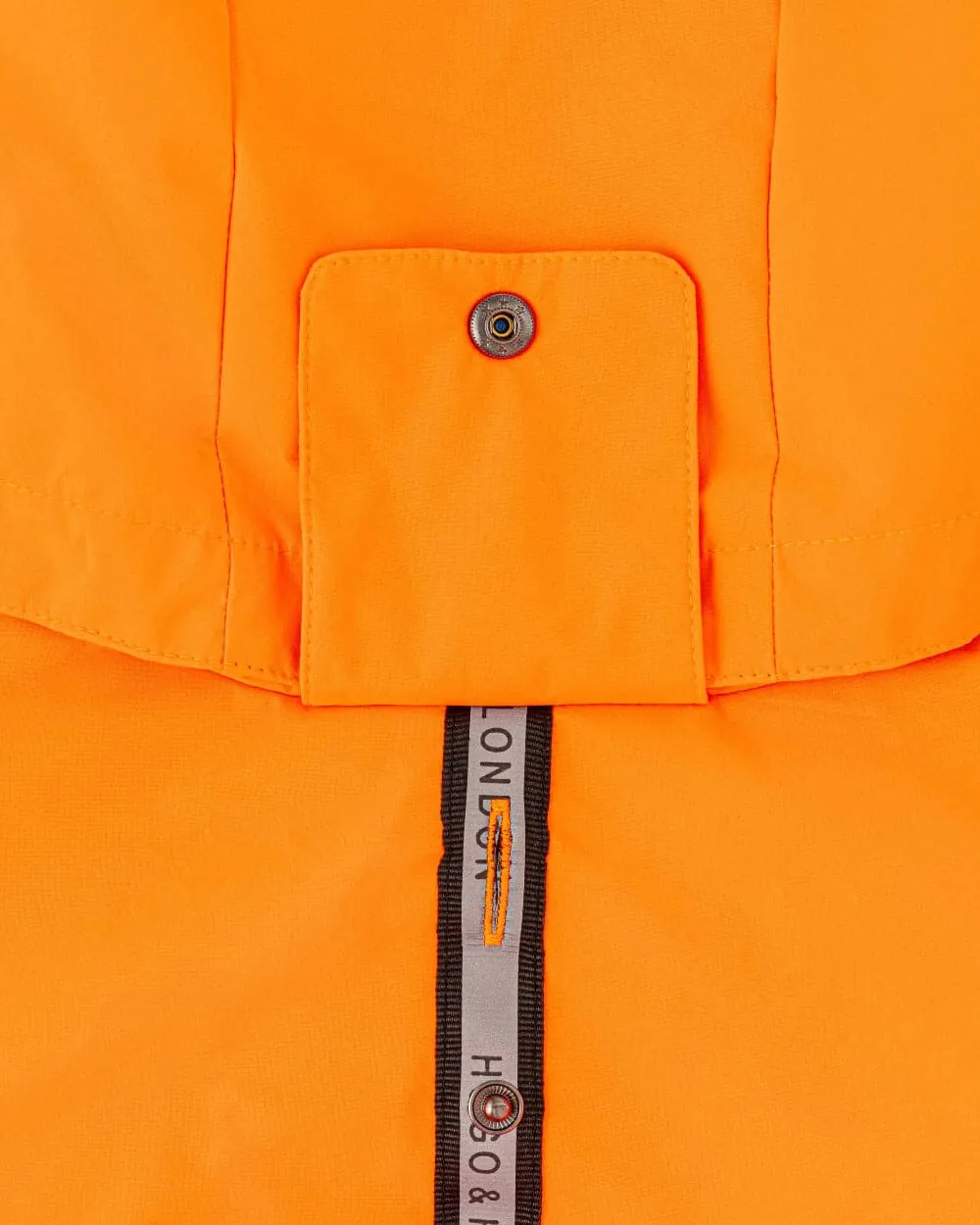 Reflective Hooded Dog Overalls - Neon Orange