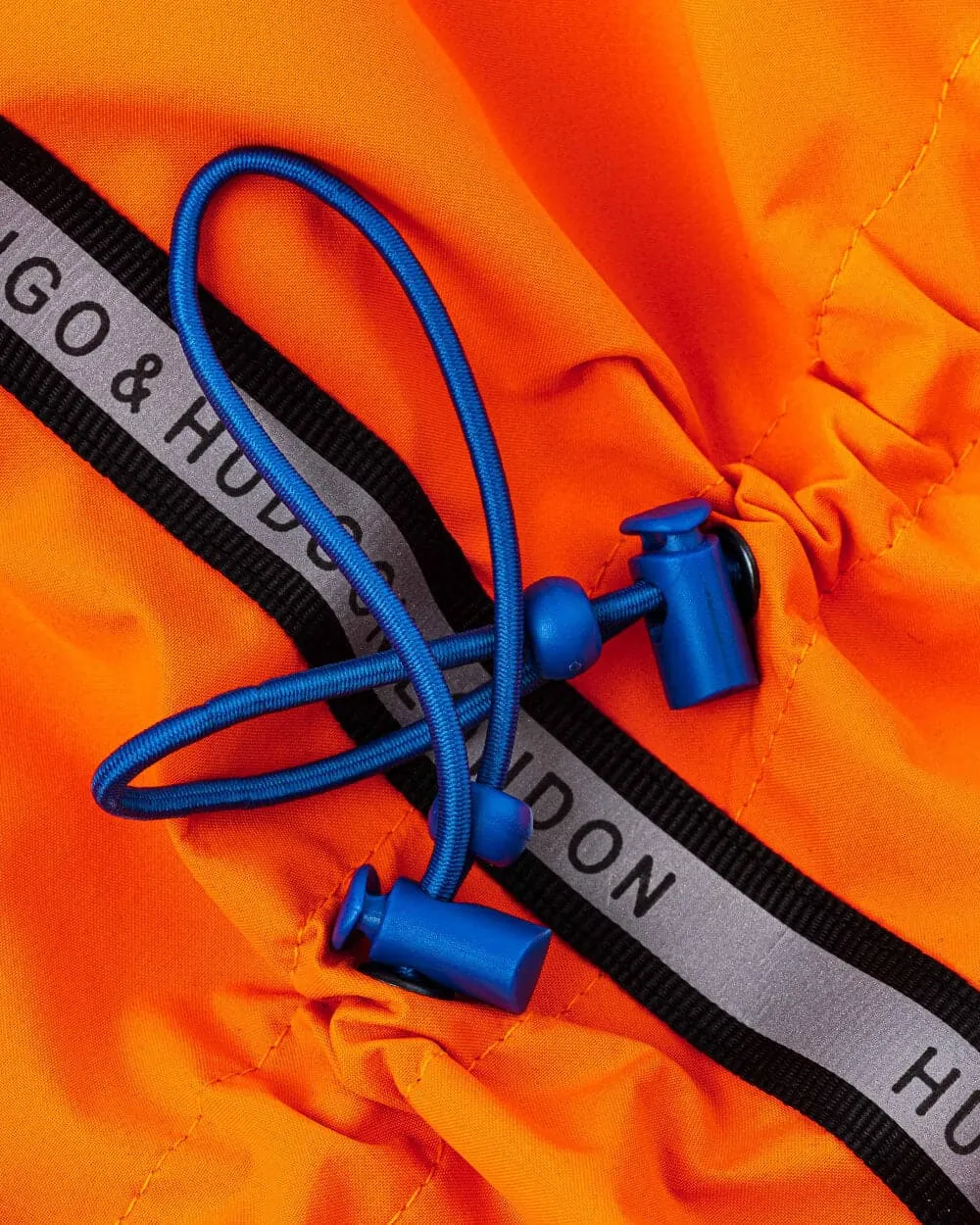 Reflective Hooded Dog Overalls - Neon Orange