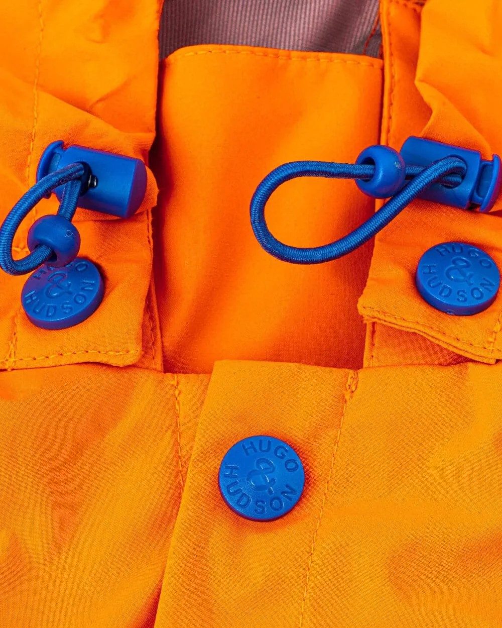 Reflective Hooded Dog Overalls - Neon Orange