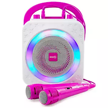 RockJam Karaoke Party Bluetooth Speaker RJPS150 - Pink | Kaleidoscope